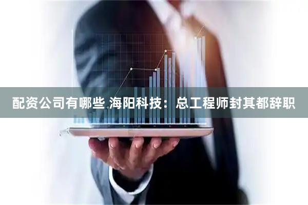 配资公司有哪些 海阳科技：总工程师封其都辞职